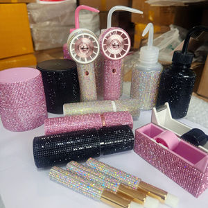 Conteneur de rangement en gros pour colle à cils, avec miroir, pour nettoyant pour cils Diamond Lash, ventilateur de climatisation et outils à strass - Product Image 1