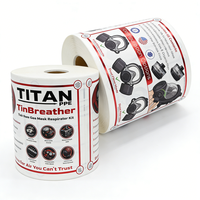 Étiquette personnalisée avec logo, autocollante, imperméable, en vinyle PVC, dorée, pour l'emballage de produits industriels, impression d'étiquettes