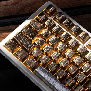 Ensemble de touches de clavier personnalisées XVX Foil Series Shine-Through Dye-Sub en anglais, profil Cherry, 39/61/100/120 touches - Product Image 2