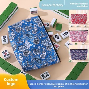 Borsa per Mahjong con Logo Personalizzato e Stampa Paisley, Pochette da Viaggio per Cosmetici, Borsa da Toilette all'Ingrosso - Product Image 3