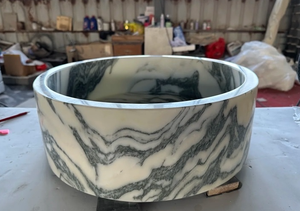 Lavabo in Marmo Arabescato <span class=keywords><strong>Mossa</strong></span> |   Lavabo da Bagno in Marmo Naturale - Product Image 5