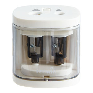 Temperino Elettrico Tenwin 8319 in Plastica a 2 Fori con Interruttore di Sicurezza <span class=keywords><strong>per</strong></span> Matite da 6-12mm, Prodotto in Cina - Product Image 1