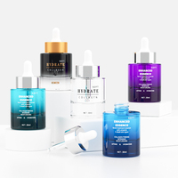 Offre Spéciale style moderne 5ml 10 m l15ml 30ml 50nl rond ambre huile essentielle bouteille avec ampoule en caoutchouc et bout droit pipette en verre
