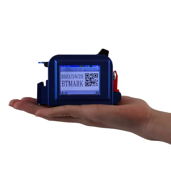 BTMark - Mini imprimante à jet d'encre portable TIJ Date d'expiration  portable Continuer Imprimante de