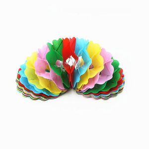 Small Ring Shaped Paper Flower <b>Box</b> Companion Bag 1 Meter Colorful Stage <b>Magic</b> Prop Accessory For Party Decorations - Product Image 3