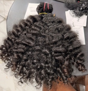 Extensions di capelli umani vergini grezzi vietnamiti all'ingrosso, ondulati, non trattati, a ricci profondi, per la scuola - Product Image 2