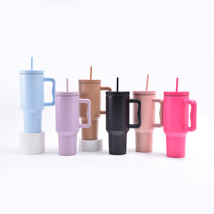 Vaso Aislado al Vacío de Acero Inoxidable con Asa para Stanley de 40 oz, Botella de Agua Portátil para Exteriores de Gran Capacidad, Desechable - Product Image 1