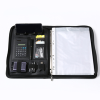 Carpeta de Presentación Liushun PU Tamaño A4, Portafolio - Solución Todo en Uno para Transportar Archivos, Tableta, Bloc de Notas y Accesorios