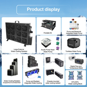 OCOCOO Système <span class=keywords><strong>de</strong></span> <span class=keywords><strong>refroidissement</strong></span> liquide externe en gros avec affichage numérique, boîtier <span class=keywords><strong>de</strong></span> radiateur <span class=keywords><strong>de</strong></span> <span class=keywords><strong>refroidissement</strong></span> à eau G1/4, haute efficacité - Product Image 2