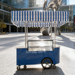 Kiosque à sucettes glacées 2025, chariot de vente ambulante, camion de nourriture mobile pour le petit-déjeuner et les collations, remorque à 3 roues - Product Image 5
