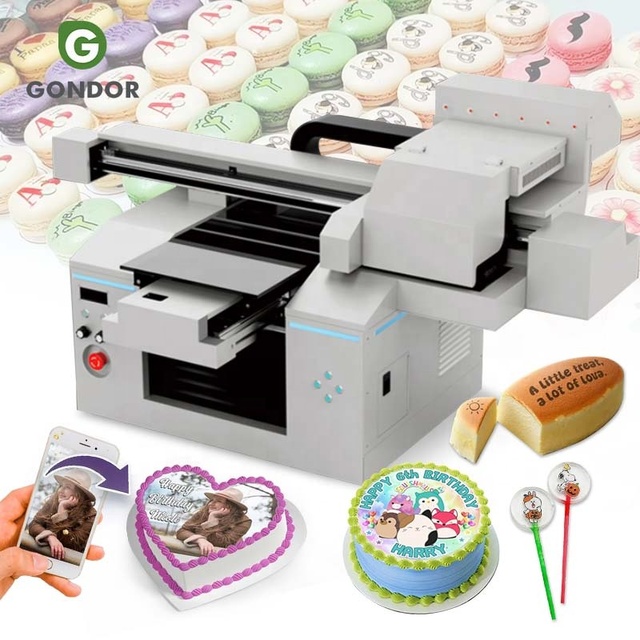 Cake Picture Edible Food Rice Paper Printing Candy 3D Small Macaron Printer Machine Small-Macaron-Printer
