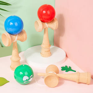 Kendama pour enfants, adolescents et adultes, ensemble de jouets en bois de compétition professionnel, débutant, compétition japonaise, boule de jade, boule de lune - Product Image 3