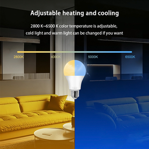 LEDEAST A7001 Tuya Smart WiFi APP <strong>Control</strong> RGB 9W LED Bulbs Work With Alexa and Google Home - Product Image 3