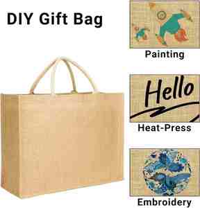 Bolsas de Yute Personalizadas para Regalos de Boda, Playa, Compras, Reutilizables, al por Mayor en Línea - Product Image 4