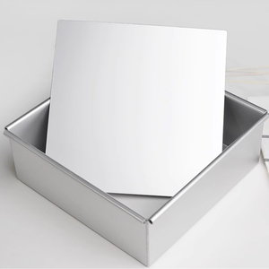Meilleur moule à gâteau carré en <span class=keywords><strong>aluminium</strong></span> 4/5/6/8/10 pouces forme de gâteau carré plateau de cuisson de gâteau fond amovible - Product Image 5