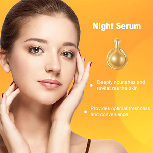 リンゴ細胞ペプチド濃縮血清カプセル夜の修復顔の皮膚活性化と深い栄養抗しわ - Product Image 3