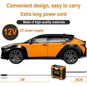 <span class=keywords><strong>Compresor</strong></span> <span class=keywords><strong>de</strong></span> <span class=keywords><strong>Aire</strong></span> Portátil para Auto <span class=keywords><strong>de</strong></span> 6000mAh, Inflador <span class=keywords><strong>de</strong></span> Neumáticos Eléctrico para Scooter, Bomba <span class=keywords><strong>de</strong></span> <span class=keywords><strong>Aire</strong></span> Inalámbrica DC12V, <span class=keywords><strong>Mini</strong></span> Inflador <span class=keywords><strong>de</strong></span> Neumáticos 150PSI - Product Image 2