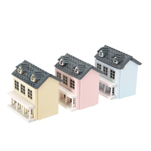 1:12 <span class=keywords><strong>casa</strong></span> delle bambole in miniatura in legno piccola <span class=keywords><strong>casa</strong></span> modello Villa carina decorazioni soggiorno - Product Image 1