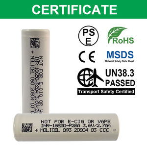 Molicel P28A <span class=keywords><strong>18650</strong></span> <span class=keywords><strong>INR</strong></span> <span class=keywords><strong>18650</strong></span> P28A Cellule 2800mah Batteries 3.7v Batterie TW Vtc6 Grade a Original <span class=keywords><strong>18650</strong></span> Li Ion Batterie Ce Gris 35A - Product Image 4