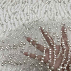 Nuovo Lussuoso Abito da Sposa con Ricamo a Perline da 4/6/8 <span class=keywords><strong>Centimetri</strong></span>, Abito Femminile, Tessuto per Abbigliamento alla Moda - Product Image 2