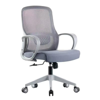 Chaise de bureau ergonomique moderne en maille respirante, pivotante et réglable, multi-usages