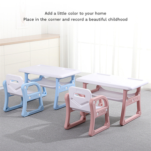 Set Tavolo e Sedia in Plastica per <span class=keywords><strong>Bambini</strong></span> <span class=keywords><strong>dell</strong></span>'<span class=keywords><strong>Asilo</strong></span>, Scrivania e Sedia Multifunzione per Studio, Seggiolone in Plastica PE - Product Image 6