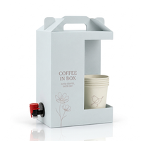 Sac de café en carton avec robinet distributeur 1L 2L 3L 5L – Emballage jetable pour boissons et jus à emporter pour cafés et restaurants