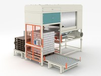 Machine d'ouverture automatique de sacs avec compacteur de sacs à déchets pour l'industrie de transformation des plastiques