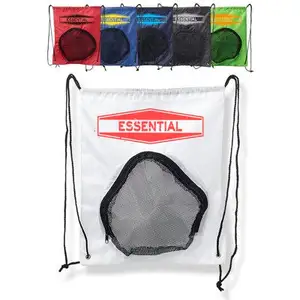 Customizable Two-Tone Drawstring Cinch Bag Drawstring Backpack Draw String Sport Gym Bag