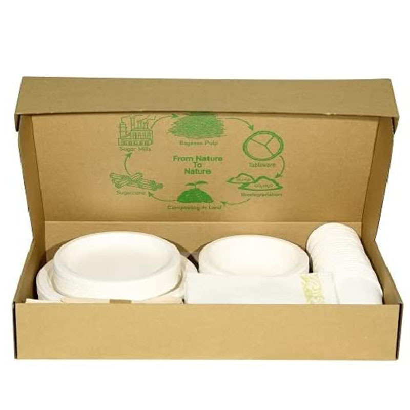 25 Sets 175 Pcs Disposable Tableware