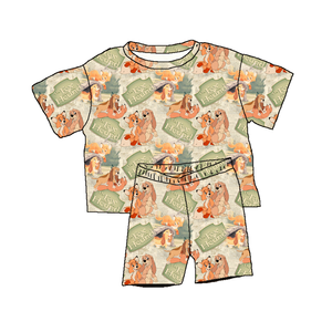 Ensembles de vêtements pour bébés et enfants 2026 : <span class=keywords><strong>T</strong></span>-shirts amples et shorts cyclistes 2 pièces en tissu bambou personnalisé à imprimé floral et manches courtes - Product Image 5