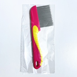 Nouveau design vente chaude antiparasitaire opp sac packs toilettage pour animaux de compagnie rose chat peigne à puces épilateur pour animaux de compagnie - Product Image 6
