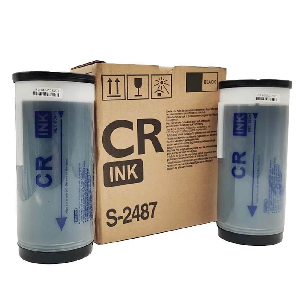 CR-Tinte kompatibel für Riso graphen CR 1610 1630 Duplikator Risos CR Europäische asiatische Version 800ml Fabrik preis Japan Qualität