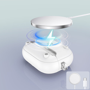 Funda transparente para auriculares con cargador inalámbrico, a prueba de golpes, de TPU y PC, con función de soporte para <span class=keywords><strong>Airpods</strong></span> <span class=keywords><strong>Pro</strong></span> - Product Image 5