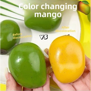 Creative Mango Pinch Le Color Change Advanced Sensory Squishy Toy Technology Slow <b>Rebound</b> Vent Decompression Ball Toy - Product Image 1