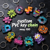 Porte-clés personnalisé en PVC souple avec design anime, taille et couleur au choix, imperméable, imprimé UV, promotionnel, personnalisable, unique