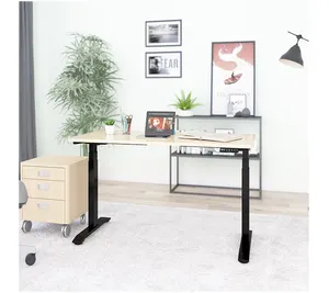 Engkol meja berdiri kantor, rangka listrik meja pintar tinggi Manual dapat disesuaikan