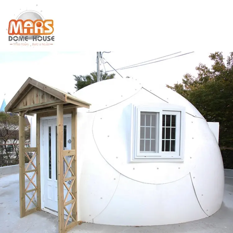 Ucuz ve dayanıklı prefabrik tiny dome ev için anneanne evi