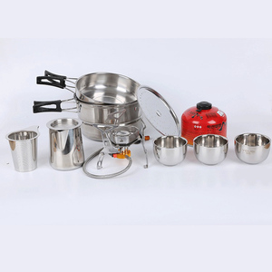 野营轻便便携式不锈钢户外野营烹饪茶具 - Product Image 2