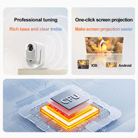 Veacine T6PLUS Produit intelligent Mini projecteur portable LED 1080P Support Home cinéma 230 ANSI Lumens 8G WiFi6 Mise au point