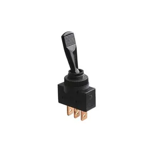 Momentary Or Latching IP40 20A 12V DC ON-OFF 3 Pin Terminal Black Car Waterproof 12V Toggle Switch