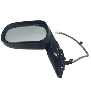 Módulo espelho retrovisor dobrável automático, espelho retrovisor preto com base dobrável para toyota versão, 2021