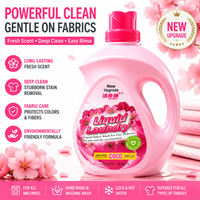 Détergent à lessive concentré floral de haute qualité pour machine à laver, élimination des taches, désodorisation, vente en gros d'usine 5L OEM ODM