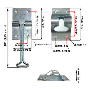 GL- 16515 ZP钢4英寸拖车门支撑卡车附件 - Product Image 4