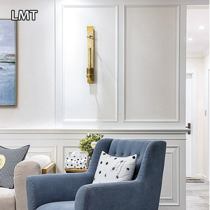 Lámpara de Pared Moderna de Diseño Largo y Grande para Hotel, con Pantalla de Cristal, Lámpara de Pared de Metal Dorado de Lujo para Sala de Estar, Decoración del Hogar - Product Image 6