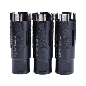 Seco Usado Diamante Núcleo Broca Com 4 Brasagem Ros para Pedra Dura Tijolo De Granito De Concreto - Product Image 5