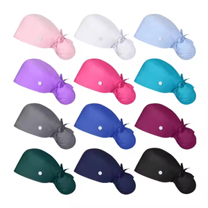 Nastro cravatte a coda di cavallo tappi chirurgici foderati di raso tinta unita con Logo - Product Image 4