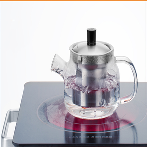 High Borosilicate Stainless Steel <strong>Infuser</strong> Tea Pot Glass <strong>Teapot</strong> - Product Image 5