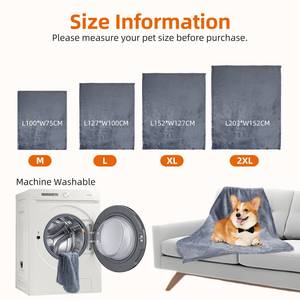 Coperta per cani impermeabile di lusso Nobleza M 100X75cm morbida soffice coperta per animali domestici lavabile a tenuta stagna per cani - Product Image 5