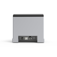Nueva impresora térmica de recibos de escritorio negra de 80 mm con Bluetooth, Wi-Fi y LAN para supermercados.